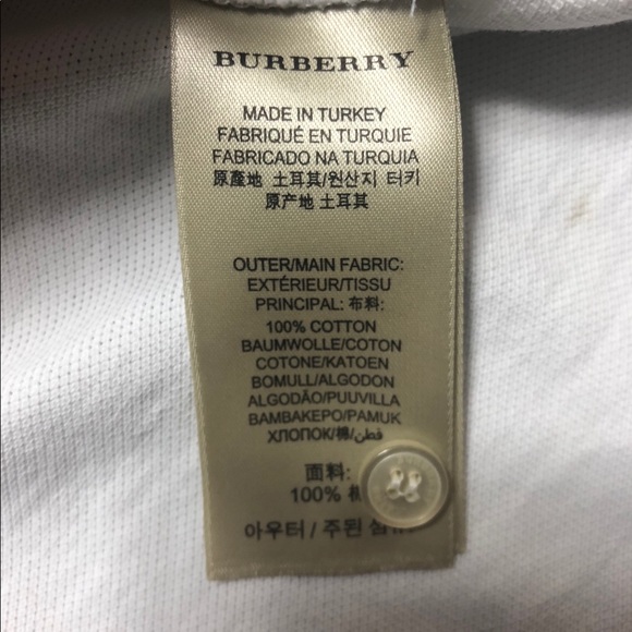 White Burberry Polo Large cost originally $225 - Picture 7 of 7
